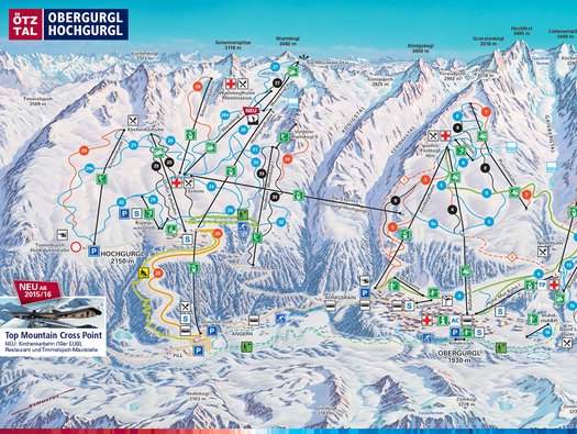[Translate to EN:] Pistenplan Skigebiet Obergurgl Hochgurgl