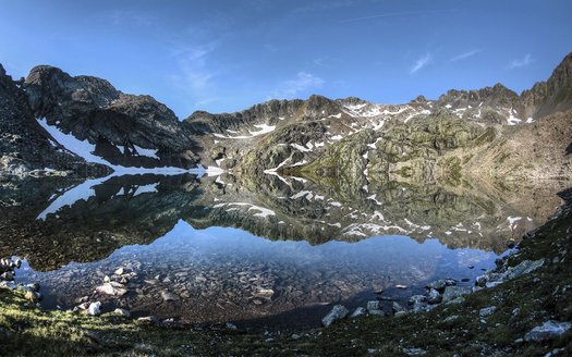 Mountain lakes in the Ötztal Alps