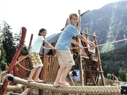 Spiel und Spass im Urlaub im Kidspark Oetz im Ötztal