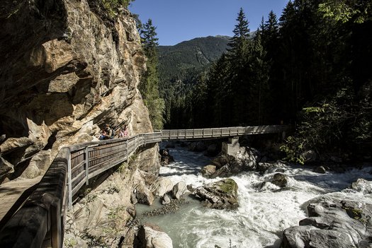 Weller bridge in Oetz in the Ötztal