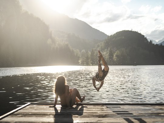 Bathing lakes and outdoor swimming pools in the Ötztal 