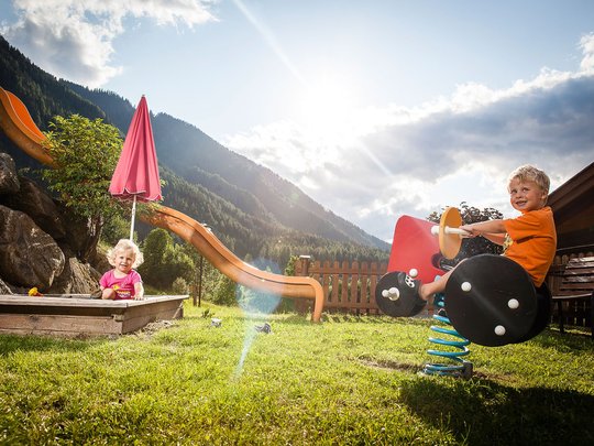 Hotel's own playground in the Ötztal